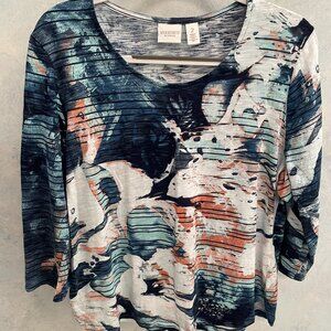 Chico's top, size 2, multi color